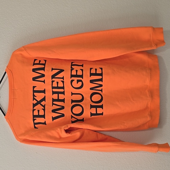 lonely ghost "text me when you get home" crewneck L - Picture 1 of 8